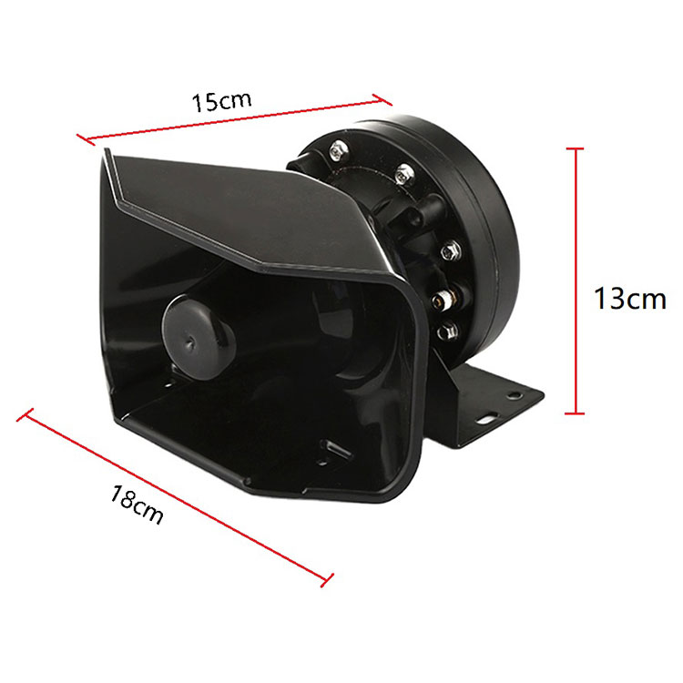 Haut-parleur de klaxon d'alarme de charge 12V 200W